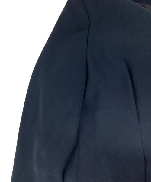 YOKO CHAN（ヨーコチャン）YOKO CHAN (ヨーコチャン) ノーカラータックジャケット ネイビー サイズ:38の古着・服飾アイテム