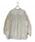 ebure (エブール) ハイカウントコットンサテンブラウス アイボリー サイズ:38：12000円