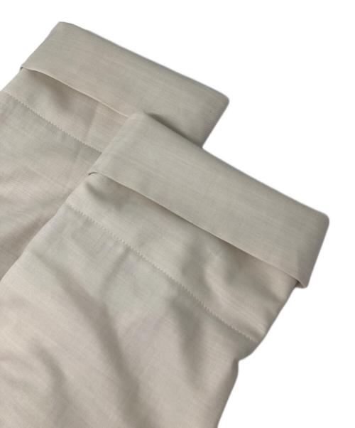 ebure（エブール）ebure (エブール) マナードツイルフレアトレンチコート アイボリー サイズ:36の古着・服飾アイテム