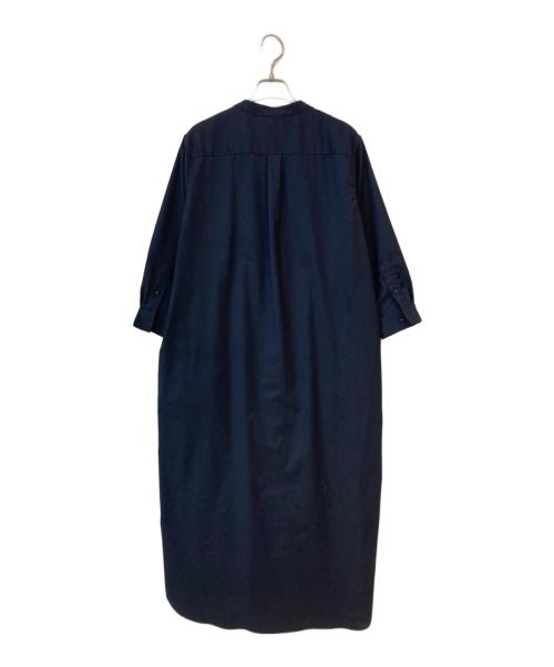 SOEJU（ソージュ）SOEJU (ソージュ) バンドカラーシャツワンピース ネイビー サイズ:Tの古着・服飾アイテム