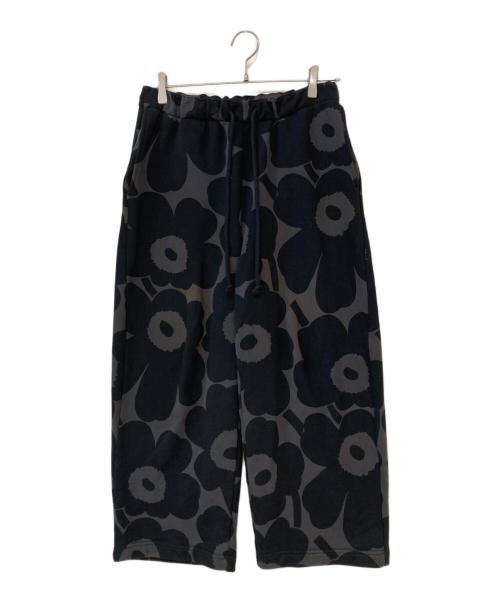 marimekko（マリメッコ）marimekko (マリメッコ) Finaali Pieni Unikko / ウニッコ柄スウェットパンツ ブラック サイズ:Sの古着・服飾アイテム