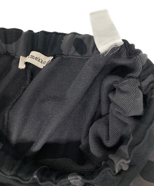 marimekko（マリメッコ）marimekko (マリメッコ) Finaali Pieni Unikko / ウニッコ柄スウェットパンツ ブラック サイズ:Sの古着・服飾アイテム