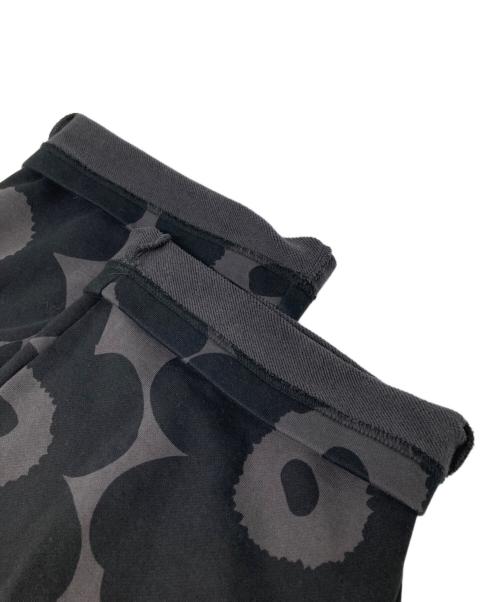 marimekko（マリメッコ）marimekko (マリメッコ) Finaali Pieni Unikko / ウニッコ柄スウェットパンツ ブラック サイズ:Sの古着・服飾アイテム