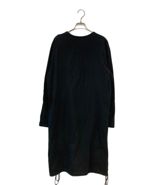 GROUND Y（グラウンドワイ）GROUND Y (グラウンドワイ) 20SS Jersey A Tied Long Sleeve サイドスリット ロングカットソー ブラック サイズ:34の古着・服飾アイテム