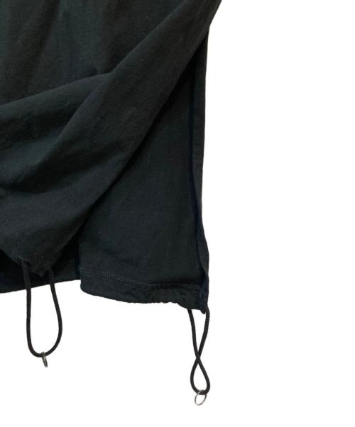 GROUND Y（グラウンドワイ）GROUND Y (グラウンドワイ) 20SS Jersey A Tied Long Sleeve サイドスリット ロングカットソー ブラック サイズ:34の古着・服飾アイテム