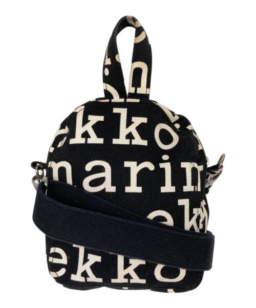 marimekko（マリメッコ）marimekko (マリメッコ) KASTE LOGO ショルダーバッグ ブラックの古着・服飾アイテム