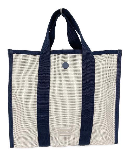 A.P.C.（アーペーセー）A.P.C. (アーペーセー) メッシュバッグ ホワイト 未使用品の古着・服飾アイテム