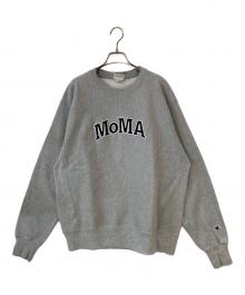 Champion（チャンピオン）の古着「MOMA 復刻リバースウィーブスウェット」｜グレー