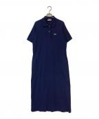 LACOSTE×BEAMS BOYラコステ×ビームスボーイ）の古着「別注 ポロ ロング ワンピース」｜ネイビー
