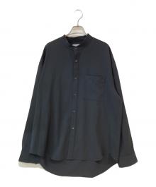ATTACHMENT（アタッチメント）の古着「DROP SHOULDER BAND COLLAR L/S SH」｜ブラック
