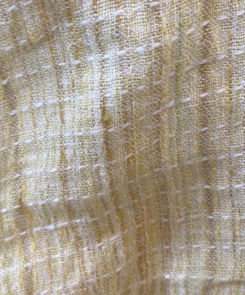FLAX（フラックス）FLAX (フラックス) リネンシャツ イエロー サイズ:Lの古着・服飾アイテム