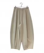 Curensologyカレンソロジー）の古着「25SS ダブルクロスドロストパンツ」｜アイボリー