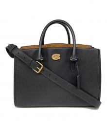 COACH（コーチ）の古着「ブルック キャリーオール / 2WAYショルダーバッグ」｜ブラック