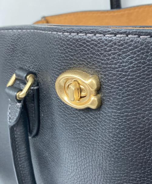 COACH（コーチ）COACH (コーチ) ブルック キャリーオール / 2WAYショルダーバッグ ブラックの古着・服飾アイテム