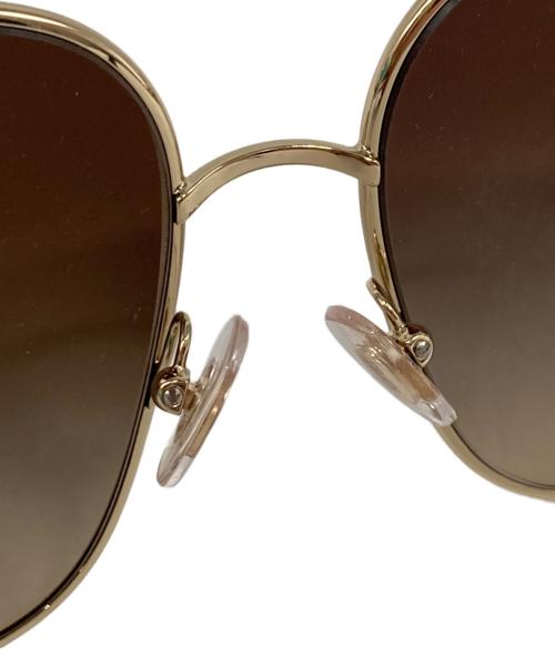 TIFFANY & Co.（ティファニー）TIFFANY & Co. (ティファニー) ハードウェアモチーフ スクエアサングラス ゴールド サイズ:58□16の古着・服飾アイテム