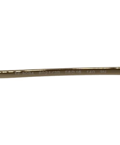 TIFFANY & Co.（ティファニー）TIFFANY & Co. (ティファニー) ハードウェアモチーフ スクエアサングラス ゴールド サイズ:58□16の古着・服飾アイテム