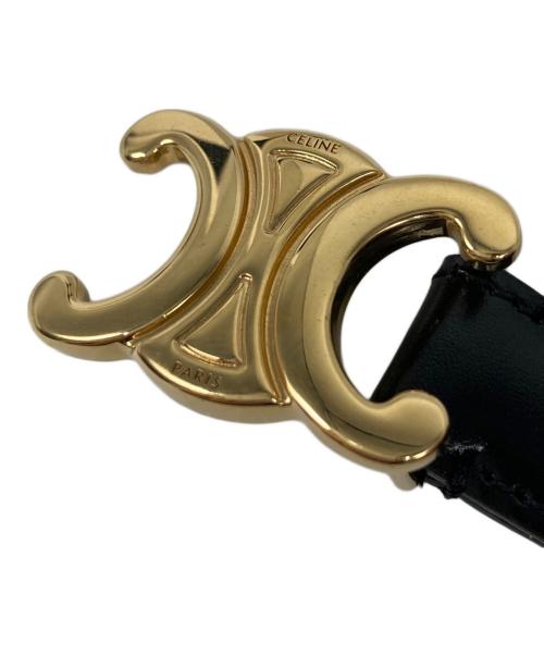 CELINE（セリーヌ）CELINE (セリーヌ) スモール18MMトリオンフベルト ブラックの古着・服飾アイテム