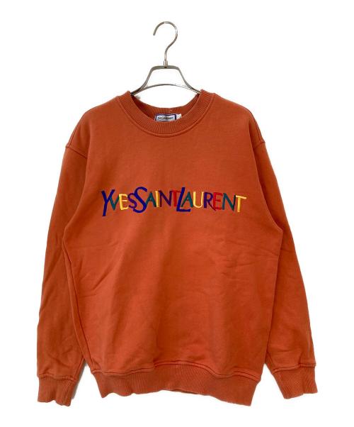 Yves Saint Laurent（イヴサンローラン）Yves Saint Laurent (イヴサンローラン) ロゴスウェット オレンジ サイズ:Lの古着・服飾アイテム