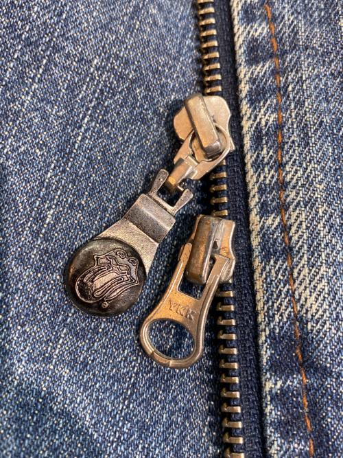 JACKROSE VINTAGE（ジャックローズヴィンテージ）JACKROSE VINTAGE (ジャックローズヴィンテージ) THE ROLLING STONES (ザ ローリングストーンズ) デニムライダースジャケット インディゴ サイズ:3の古着・服飾アイテム