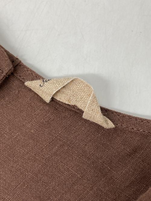 Samansa Mos2（サマンサモスモス）Samansa Mos2 (サマンサモスモス) 立川限定 リネンエプロンワンピース ブラウン サイズ:Ｆreeの古着・服飾アイテム