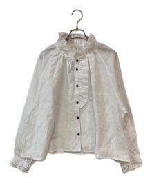 Samansa Mos2（サマンサモスモス）の古着「立川限定 リネンエフォートレスブラウス」｜ホワイト