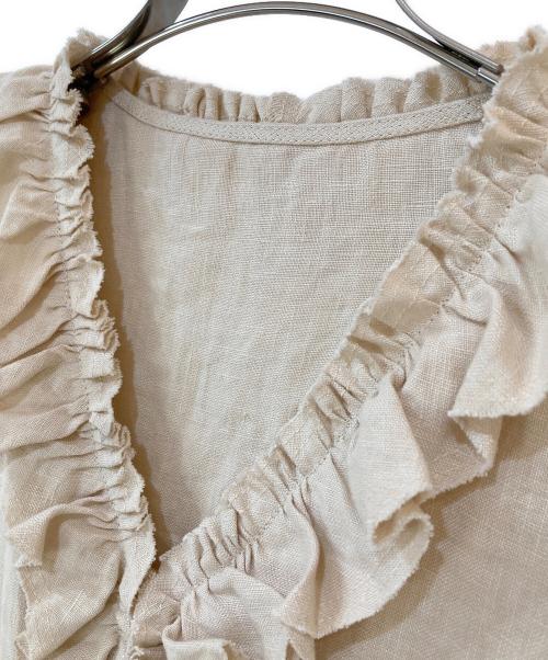 Samansa Mos2（サマンサモスモス）Samansa Mos2 (サマンサモスモス) 立川限定 リネンブロッサッムワンピース ベージュ サイズ:Ｆreeの古着・服飾アイテム