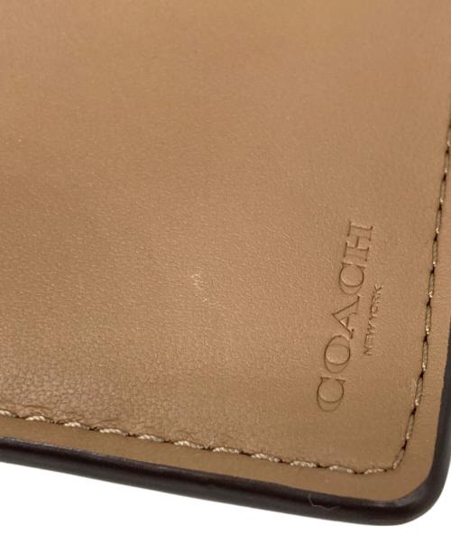 COACH（コーチ）COACH (コーチ) ミディアム コーナー ジップ ウォレット・シグネチャー キャンバス タン/ブラウンの古着・服飾アイテム