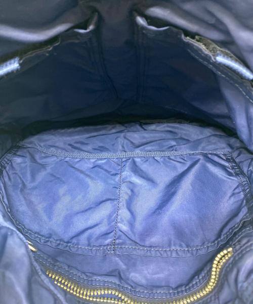 Porter Classic（ポータークラシック）Porter Classic (ポータークラシック) パッチワークカスタム スーパー・ナイロン ヘルメットバッグ ネイビーの古着・服飾アイテム