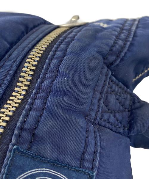 Porter Classic（ポータークラシック）Porter Classic (ポータークラシック) パッチワークカスタム スーパー・ナイロン ヘルメットバッグ ネイビーの古着・服飾アイテム