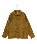 F.O.B FACTORYエフオービー ファクトリー）の古着「French Mleskin JKT / フレンチモールスキンジャケット」｜ベージュ