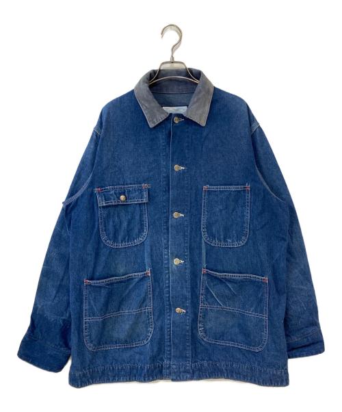 fieldmaster（フィールドマスター）fieldmaster (フィールドマスター) 80s 襟コーデュロイ カバーオール インディゴ サイズ:Lの古着・服飾アイテム