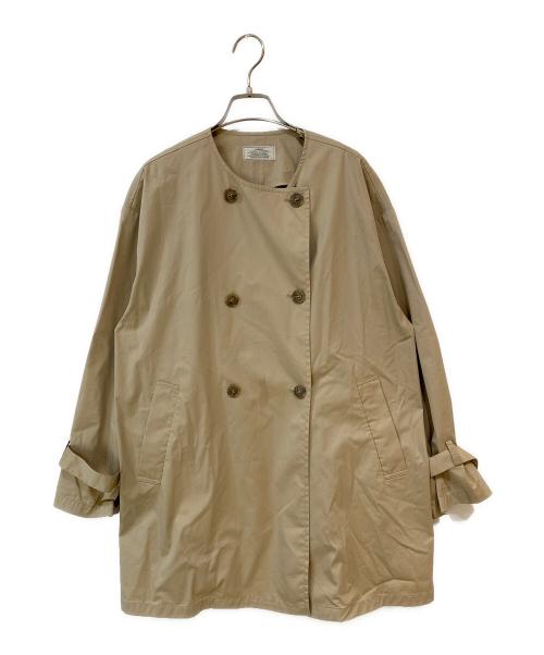 JOURNAL STANDARD relume（ジャーナルスタンダード レリューム）JOURNAL STANDARD relume (ジャーナルスタンダード レリューム) ノーカラーライトショートコート ベージュ サイズ:Freeの古着・服飾アイテム