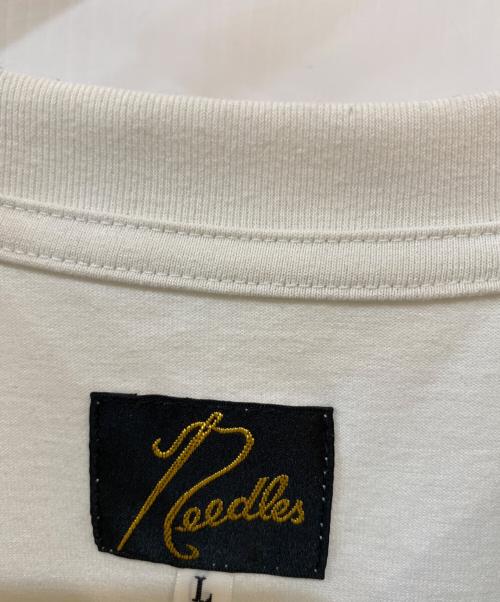 Needles（ニードルズ）Needles (ニードルズ) S/S CREW NECK TEE - POLY JERSEY ショートスリーブクルーネックTシャツ - ポリジャージー ホワイト サイズ:Lの古着・服飾アイテム