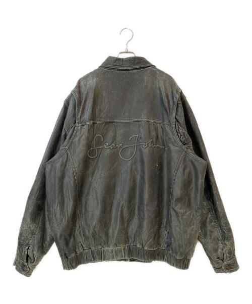 SEAN JOHN（ショーンジョン）SEAN JOHN (ショーンジョン) レザージャケット ブラック サイズ:XXLの古着・服飾アイテム
