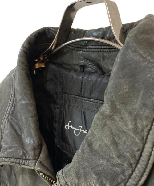 SEAN JOHN（ショーンジョン）SEAN JOHN (ショーンジョン) レザージャケット ブラック サイズ:XXLの古着・服飾アイテム
