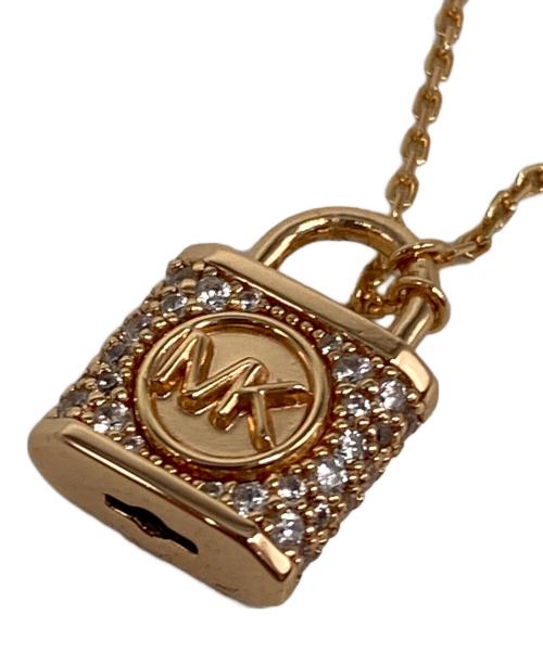 MICHAEL KORS（マイケル・コース）MICHAEL KORS (マイケル・コース) LOCK NK RG NECKLACE / ネックレス ローズゴールドの古着・服飾アイテム