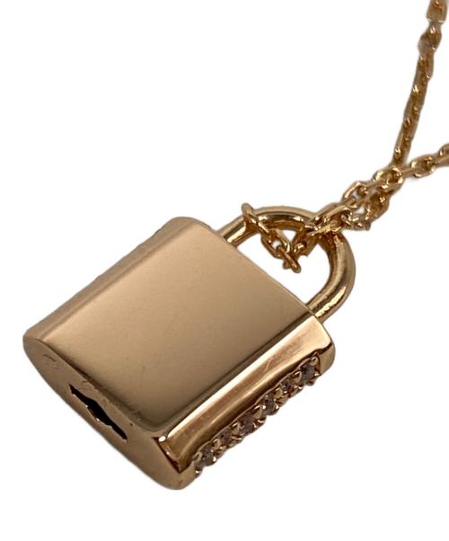 MICHAEL KORS（マイケル・コース）MICHAEL KORS (マイケル・コース) LOCK NK RG NECKLACE / ネックレス ローズゴールドの古着・服飾アイテム