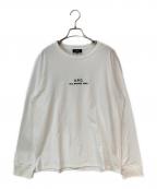 A.P.C.アーペーセー）の古着「ロゴ刺繍カットソー」｜ホワイト