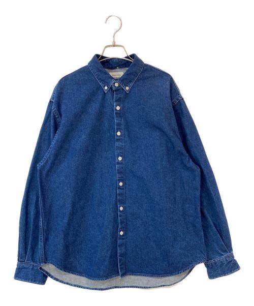 STEVEN ALAN（スティーブンアラン）STEVEN ALAN (スティーブンアラン) 12oz DENIM SINGLE NEEDLE SHIRT-LOOSE/シャツ ブルー サイズ:Sの古着・服飾アイテム