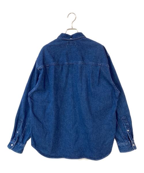 STEVEN ALAN（スティーブンアラン）STEVEN ALAN (スティーブンアラン) 12oz DENIM SINGLE NEEDLE SHIRT-LOOSE/シャツ ブルー サイズ:Sの古着・服飾アイテム