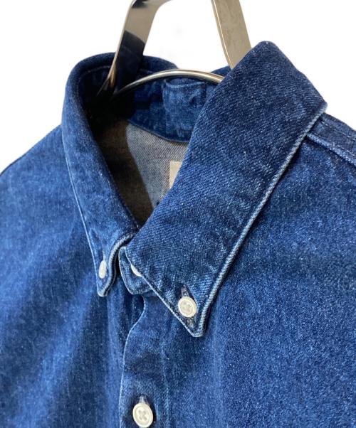 STEVEN ALAN（スティーブンアラン）STEVEN ALAN (スティーブンアラン) 12oz DENIM SINGLE NEEDLE SHIRT-LOOSE/シャツ ブルー サイズ:Sの古着・服飾アイテム