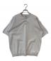 STEVEN ALAN（スティーブンアラン）の古着「KUBO HENLEY NECK SHORT SLEEVE KNIT-LOOSE/ニット」｜グレー