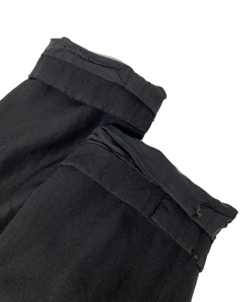 Y's for men（ワイズフォーメン）Y's for men (ワイズフォーメン) 襟レザー3Bテーラードジャケット ブラック サイズ:2の古着・服飾アイテム