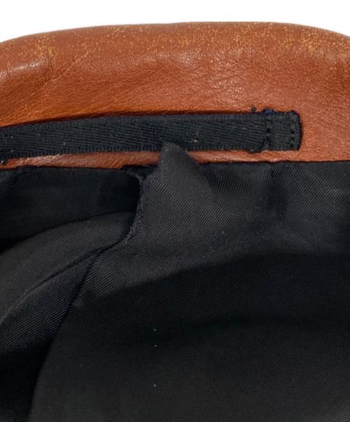 Y's for men（ワイズフォーメン）Y's for men (ワイズフォーメン) 襟レザー3Bテーラードジャケット ブラック サイズ:2の古着・服飾アイテム