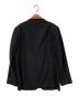 Y's for men (ワイズフォーメン) 襟レザー3Bテーラードジャケット ブラック サイズ:2：35000円