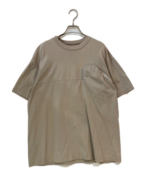 Tamme（タム）Tamme (タム) ジップカットソー ベージュ サイズ:Freeの古着・服飾アイテム