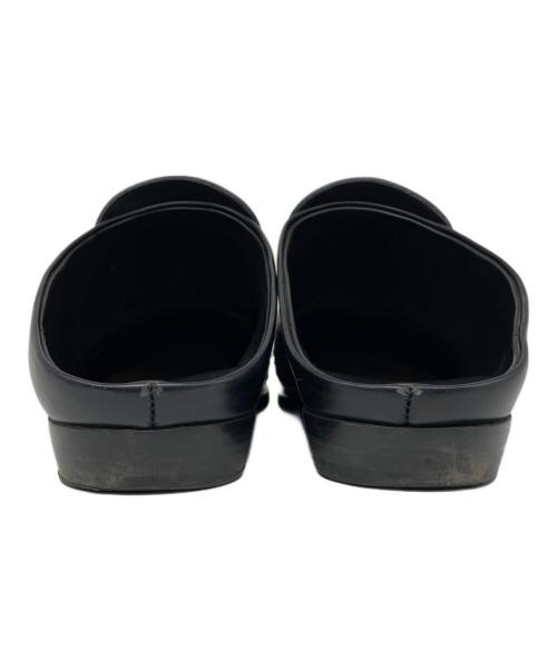 DRIES VAN NOTEN（ドリスヴァンノッテン）DRIES VAN NOTEN (ドリスヴァンノッテン) 23SS COWBOY MULES カウボーイ ミュール レザー パイソン ウエスタン サンダル ブラック サイズ:42の古着・服飾アイテム