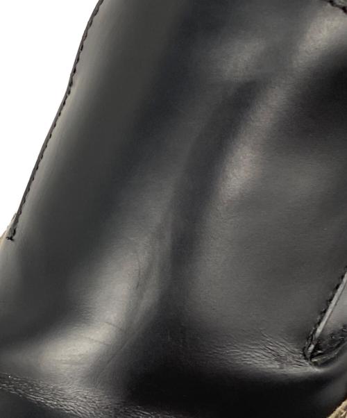 DRIES VAN NOTEN（ドリスヴァンノッテン）DRIES VAN NOTEN (ドリスヴァンノッテン) 23SS COWBOY MULES カウボーイ ミュール レザー パイソン ウエスタン サンダル ブラック サイズ:42の古着・服飾アイテム