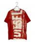 DIESEL（ディーゼル）の古着「ロゴクルーネックTシャツ」｜レッド