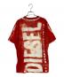 DIESEL (ディーゼル) ロゴクルーネックTシャツ レッド サイズ:M：12000円
